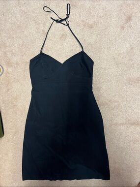 GAP Black Halter Mini Dress